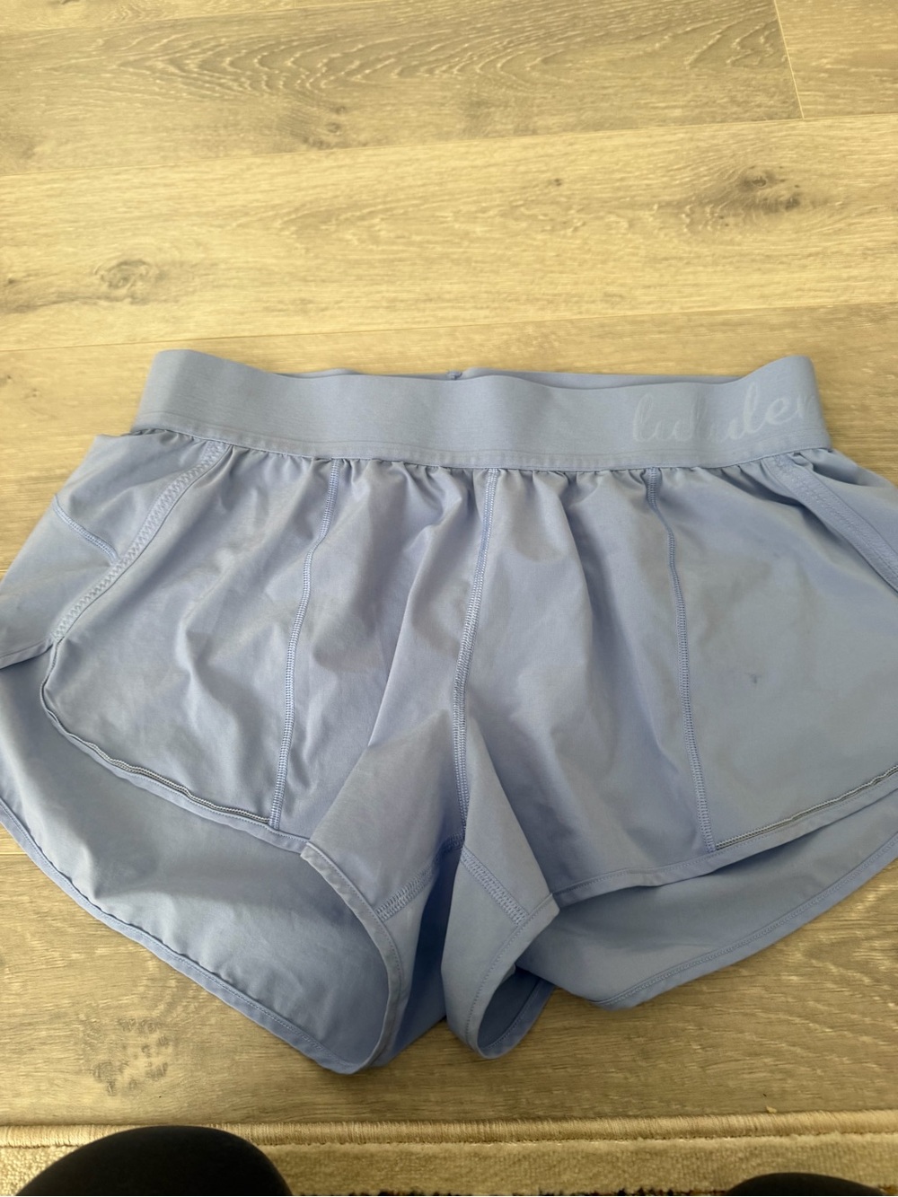 lululemon athletica Women's Light Blue Athletic Shorts